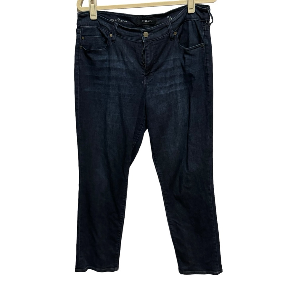 Liverpool - the Slim boyfriend - Size 10/30 - Dark Wash